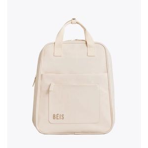 NWT BEIS The Expandable Backpack - Recycled Collection in BEIGE